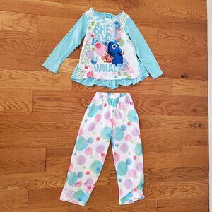 Finding Dory "She's Fluent in Whale" Size 6 Pajama Set